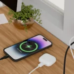 Porodo Viktor Series Dual Port Wall Charger with USB-C to Lightning Cable & UK Plug - Black