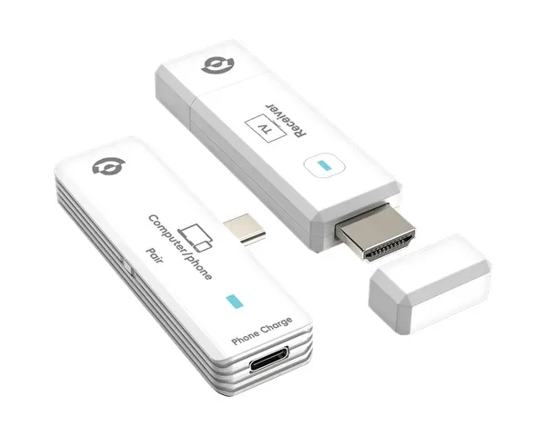 Powerology AIROMA USB-C to HDMI Wireless Display Adapter - White