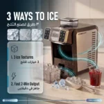 Powerology Alaska 2-in-1 Ice & Snow Maker - Black