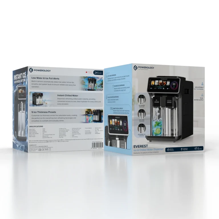 Powerology Everest Ice & Chilled Water Dispenser - Black