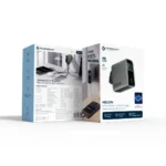 Powerology Helion 4-Port 200W GaN Wall Charger - Grey