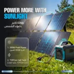 Powerology Helios Flex 300W Topcon Folding Solar Panel - Black