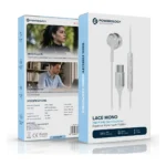 Powerology Lace Mono High-Fidelity Mono Earphones - White