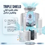 Powerology Mira Smart Air Purifier with PM2.5 Air Quality Sensor - White