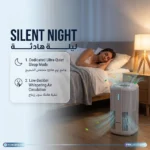 Powerology Mira Smart Air Purifier with PM2.5 Air Quality Sensor - White