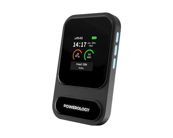 Powerology Starno Portable 4G LTE Mobile Hotspot - Black