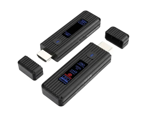 Powerology VELINK Wireless HDMI Transmitter & Receiver - Black
