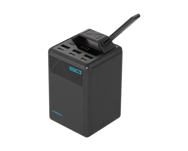 Powerology Vigor 50000mAh Multi-Port Power Bank - Black